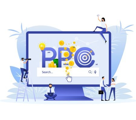 Ppc people. Web search concept. Business concept.Vector illustration digital design.